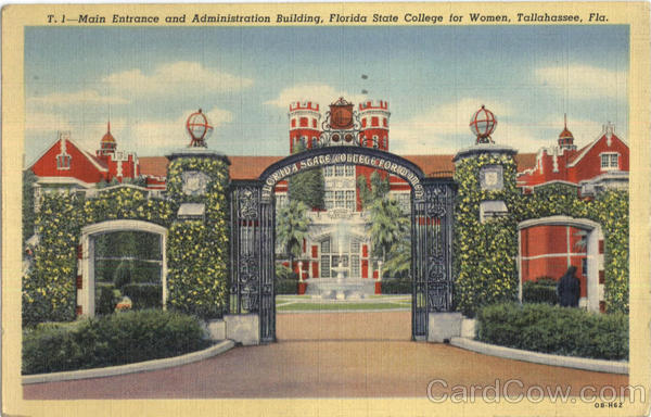 Main Entrance And Administration Building, Florida State College for Women Tallahassee