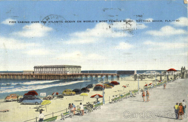 Pier Casino Over The Atlantic Ocean On World's Most Famous Beach Daytona Beach Florida