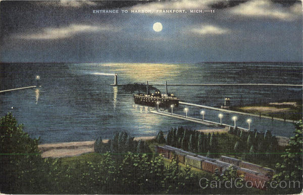 Entrance To Harbor Frankfort Michigan