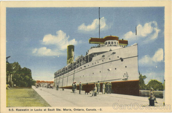 S.S. Keewatin In Locks Sault Ste. Marie ON Canada Ontario