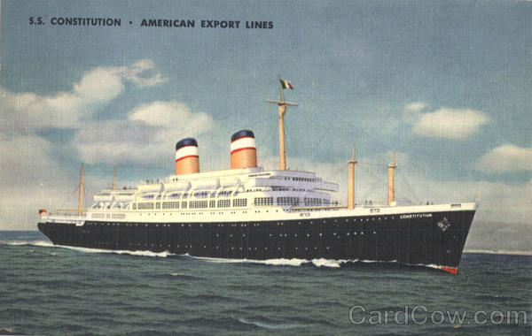 S. S. Constitution American Export Lines Boats, Ships