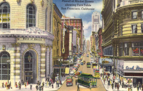 Powell At Market Streets Showing Turn Table San Diego California