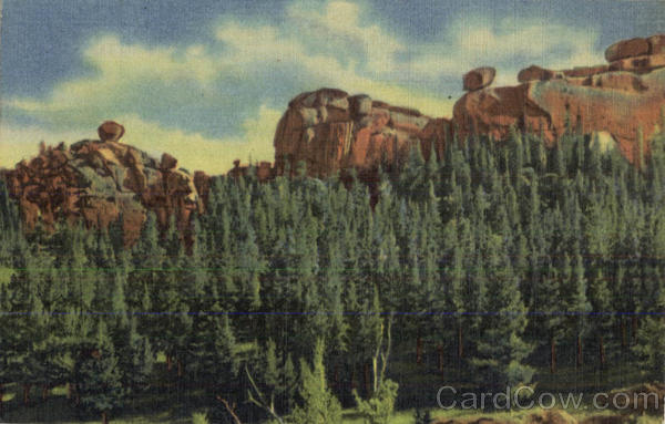 Unique Rock Formations In Vedauwoo Glen On Sherman Hill Scenic Wyoming