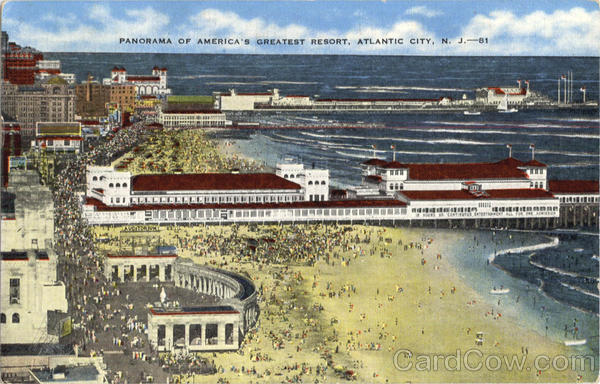 Panorama Of America's Greatest Resort Atlantic City New Jersey Panorama Of America's Greatest Resort Atlantic City New Jersey