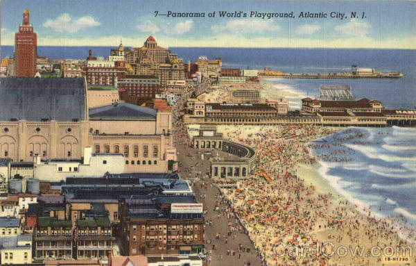 Panorama Of World's Playground Atlantic City New Jersey