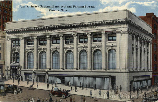 United States National Bank, 16th And Farnam Streets Omaha Nebraska