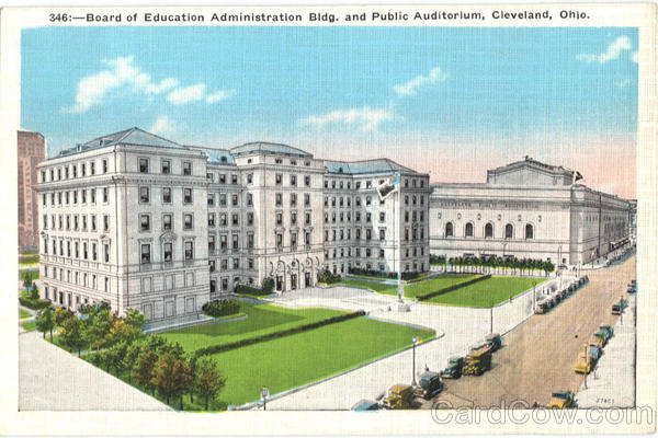 Board Of Education Administration Bldg. And Public Auditorium Cleveland Ohio
