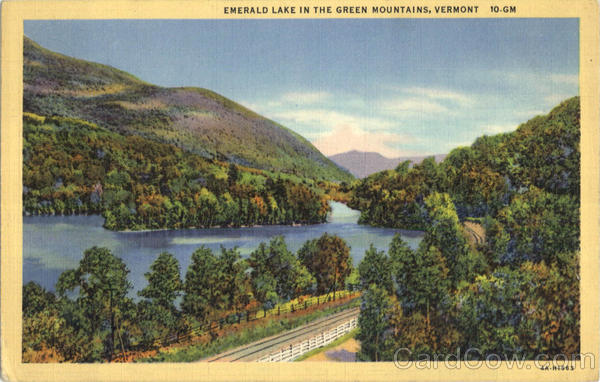Emerald Lake In The Green Mountains Scenic Vermont