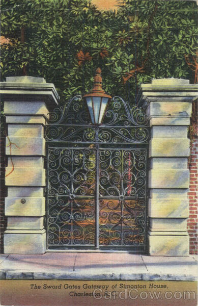 The Sword Gates Gateway Of Simonton House Charleston South Carolina