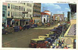 The Sunshine City, Central Avenue St St. Petersburg, FL Postcard Postcard