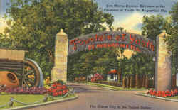 San Marco Avenue Entrance To The Fountain Of Youth St. Augustine, FL Postcard 
