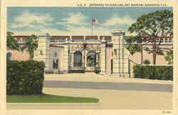 Entrance To Ringling Art Museum Sarasota, FL Postcard Postcard