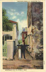 Treasury Street St. Augustine, FL Postcard Postcard