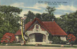 Entrance To The Parrot Jungle, Red Road Miami, FL Postcard Postcard