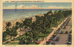 Lummus Park And Bathing Beach Postcard