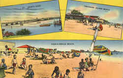 New Overseas Highway Above Pigeon Key Pass-a-Grille Beach, FL Postcard Postcard