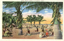 Daily Beach Scene In Florida Scenic, FL Postcard Postcard