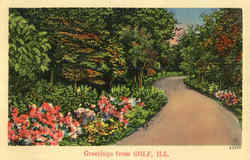 Greetings From Golf Postcard
