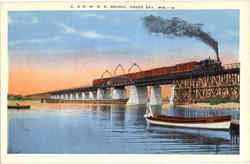 C. & N. W. R. R. Bridge Postcard