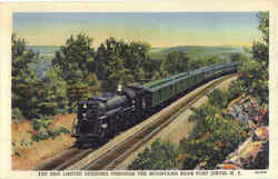 The Erie Limited Speeding Through The Mountains Port Jervis, NY Postcard Postcard