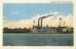 Municipal Docks Greenville, MS Postcard Postcard