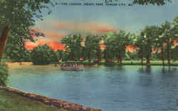 The Lagoon , Swope Park Kansas City, MO Postcard Postcard