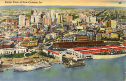 Aerial View Of New Orleans Postcard