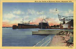 Car Ferries In Manitowoc Harbor Postcard