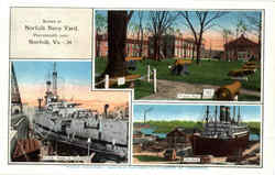 Norfolk Navy Yard Virginia Postcard Postcard