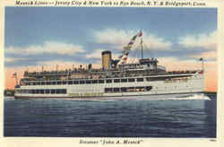 Steamer John A. Meseck Postcard