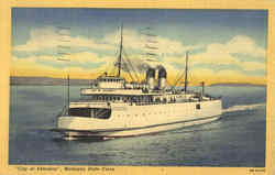 City of Petoskey Michigan State Ferry Ferries Postcard Postcard