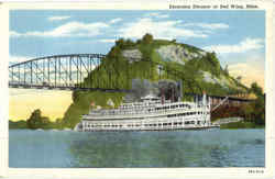 Excursion Steamer At Red Wing Minnesota Postcard Postcard