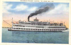 Excursion Steamer Capitol St. Louis, MO Postcard Postcard