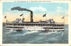 The Steamer G. A. Boeckling Postcard