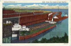 Giant Ore Docks On Lake Superior Postcard