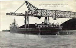 Port Washington Harbor And Coal Dock Wisconsin Postcard Postcard
