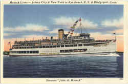 Steamer John A. Meseck Boats, Ships Postcard Postcard