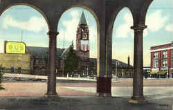 Vista Of The Union Pacific R. R. Depot Postcard