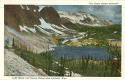 Lake Marie And Snowy Range Near Laramie Wyoming Postcard Postcard