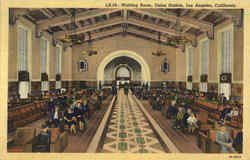 Waiting Room Union Station Los Angeles, CA Postcard Postcard