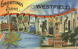 Greetings From Westfield Postcard