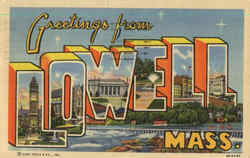 Greetings From Lowell Massachusetts Postcard Postcard