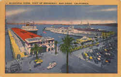 Municipal Piers Postcard