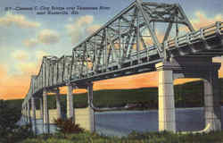 Clement C. Clay Bridge Over Tennessee River Huntsville, AL Postcard Postcard