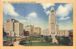 The New Los Angeles Civic Center Postcard