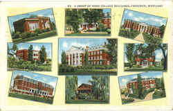 A Group Of Hood College Buildings Postcard