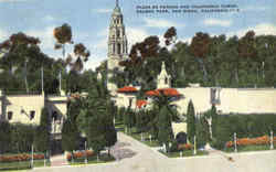 Plaza De Panama And California Tower, Balboa Park Postcard