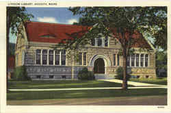 Lithgow Library Augusta, ME Postcard Postcard