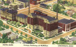 Hotel Alms Victory Parkway At McMillan Cincinnati, OH Postcard Postcard