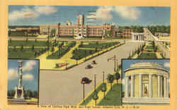 A View Of Chelsea Park Blvd. And High School Postcard
